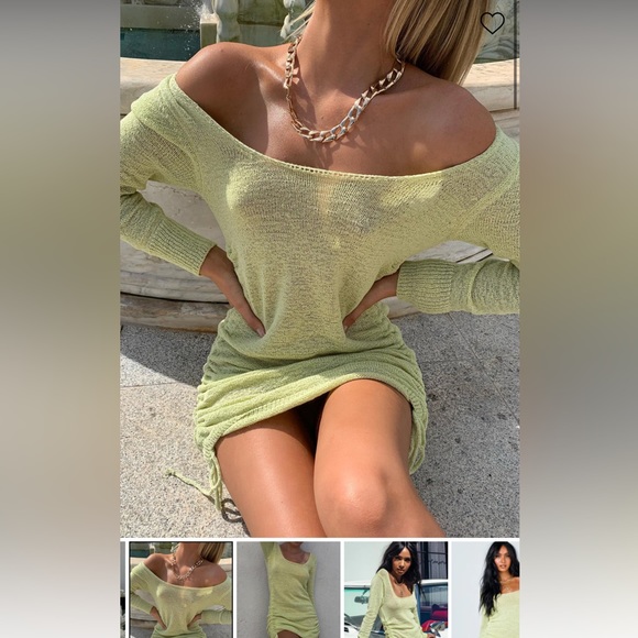 NWT Princess Polly Mya Long Sleeve Mini Dress in purple - Picture 5 of 5